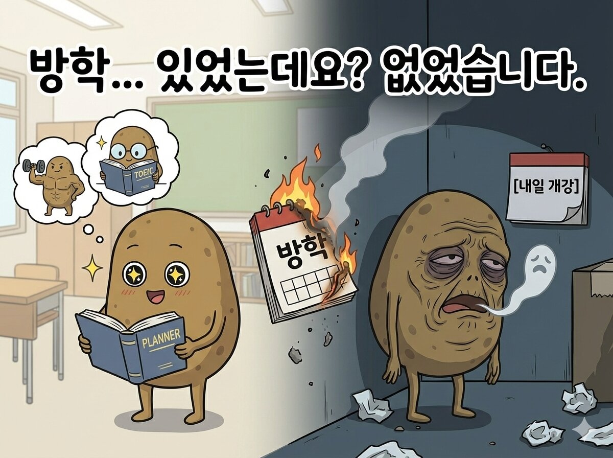 방학... 있었는데요? 없었습니다.